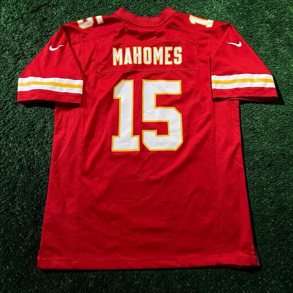 YOUTH LARGE Nike Patrick Mahomes #15 Kansas City Chiefs NFL Red Home Jersey